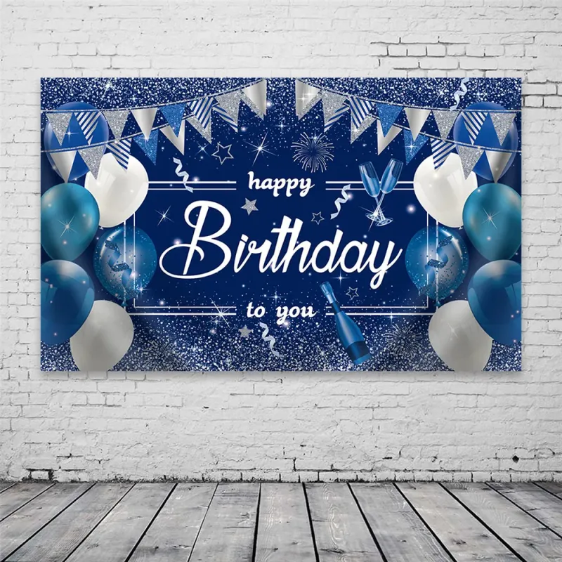 Sign For Party Decoration Gold Happy Birthday Banner Backdrop For Photography Women Children_voghion.com