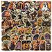 Stickers 50 Pieces Of Retro Halloween Graffiti Stickers For Water Cups And Mobile Phones_voghion.com