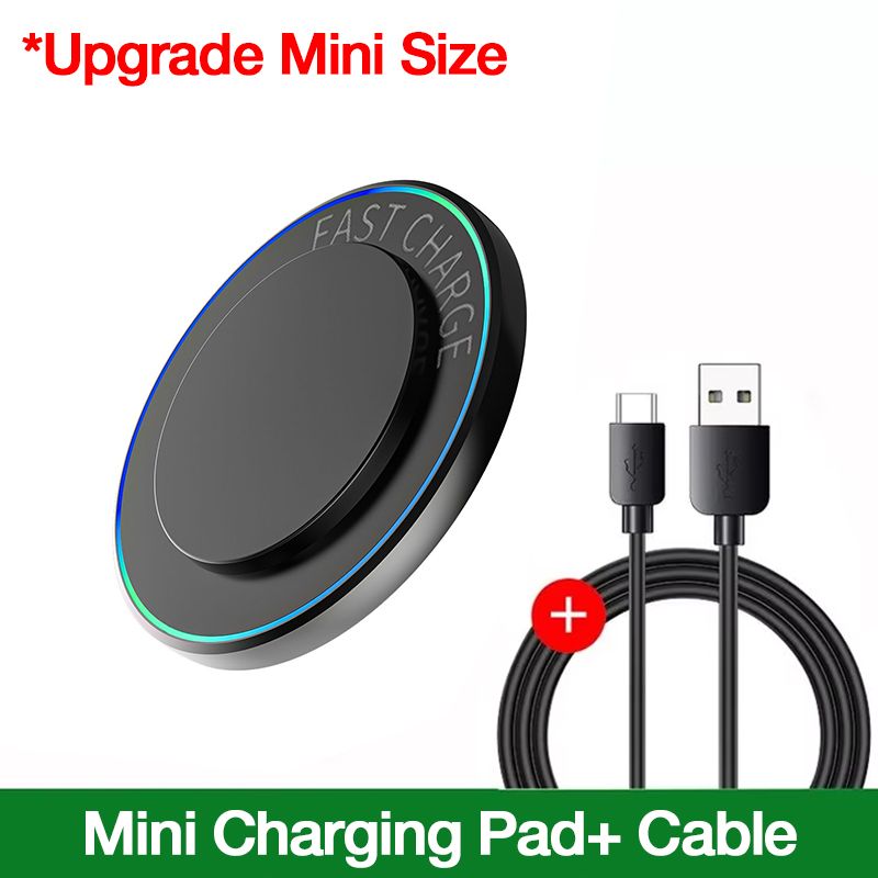 Mini LED Light 30W Wireless Pad Desk Stand Fast Charger Station For IPhone 16 15 14 13 12 Samsung S25 Xiaomi AirPods Pro_voghion.com