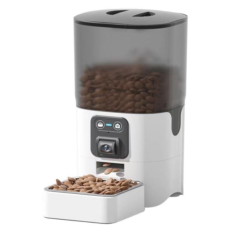 Automatic Feeder For Cats And Dogs, Intelligent Timing And Quantitative Feeder For Cats And Pets, Cat Food And Dog Food Feeder, Video Available_voghion.com