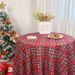 New Year Festive Ins Red Plaid Restaurant Rectangle Photo Sense Tea Tablecloth Tablecloths_voghion.com