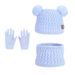 Wintermütze-Schal-Handschuh-Set für Kinder – weicher Acryl-Strick mit Fleecefutter für Jungen und Mädchen, warmes und gemütliches Accessoire für kaltes Wetter (mehrere Farben)_voghion.com