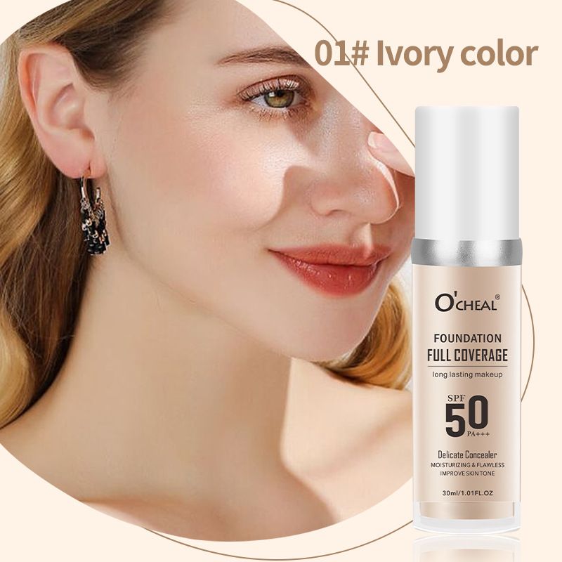 OCHEAL Temperature Change Liquid Foundation Moisturizing Concealer Long-lasting And Docile, Not Easy To Take Off Makeup Brightening Color Change_voghion.com