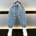 Abbigliamento per bambini Pantaloni in denim con coulisse non elastici per ragazzi primavera e autunno nuovi pantaloni versatili per bambini belli di stile_voghion.com