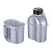 Amerikaanse stijl 1,2L lunchboxset, waterset voor buiten, individueel picknickservies, veldtraining, aluminiumlegering waterkoker_voghion.com