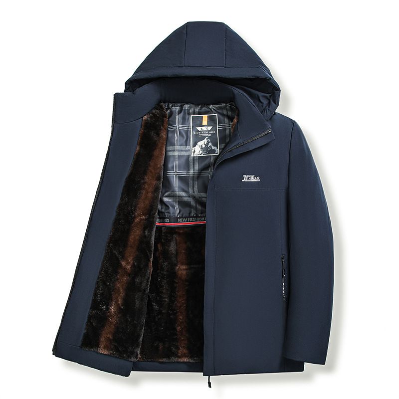 Cotton for young people with added velvet thick clothing, men's warm cotton jacket, windproof high-quality autumn and_voghion.com