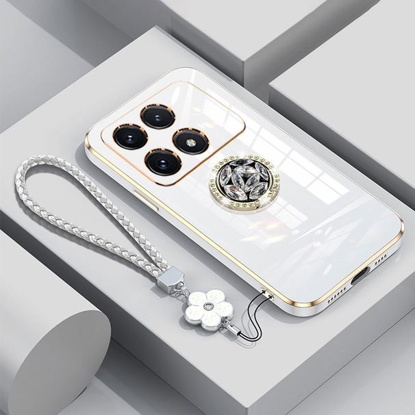 Poco F6 Pro Case Luxury With Holder,Diamond Ring Case For Xiaomi Poco F6 Pro 5G Shockproof Case F 6 X6 Pro Cover With Lanyard_voghion.com