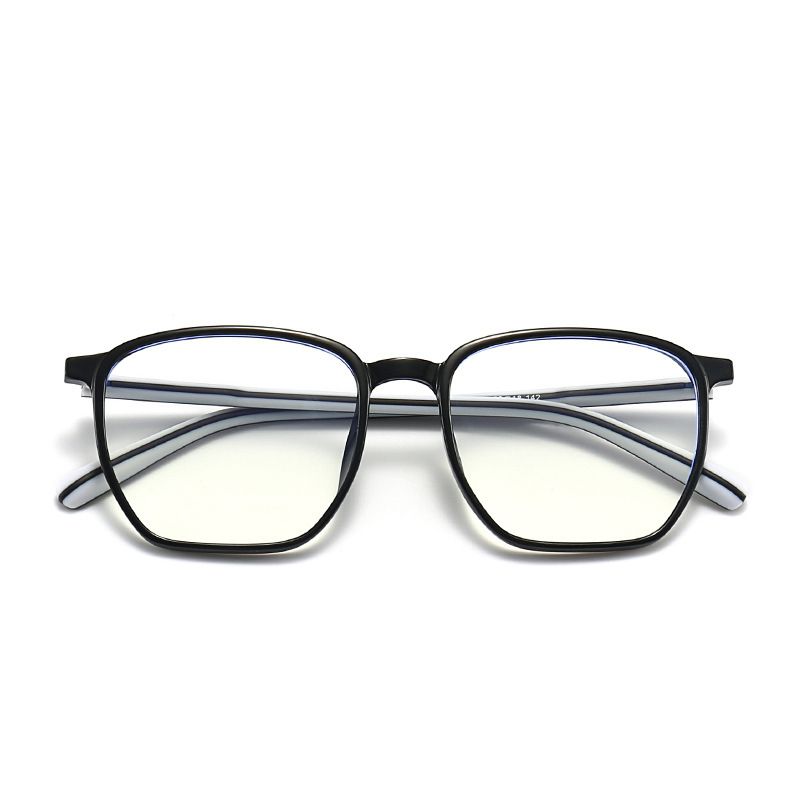 New 2318 Fashion Round Unisex TR90 Frame Anti Blue Light Glasses Flat Mirror_voghion.com