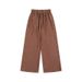 Herren-Jogginghose im Vintage-Look mit Waschung – Relaxed Fit, Used-Look, elastischer Bund, lässige Jogginghose (Schwarz/Grau/Braun/Rosa/Beige)_voghion.com