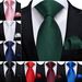 Unisex A Men's 8cm Solid Color Fashion Hand Tie Pocket Towel Suit, Business Party Tie Square Towel Combination_voghion.com