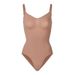 Tanga Shapewear Rückenfrei Enganliegender Jumpsuit Neckholder-Trägerkorsett_voghion.com