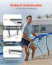 VEVOR Pool Handrail, 2Pack 30"x30" Swimming Pool Stair Rail, 304 Stainless Steel Stair Pool Hand Rail Rated 375lbs Load Capacity, Pool Rail With Quick Mount Base Plate, And Complete Mounting Accessory_voghion.com