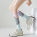Long Tube For Women Spring Summer Fashion Striped Letter Sports Student Casual Fitness Calf Compression Socks_voghion.com