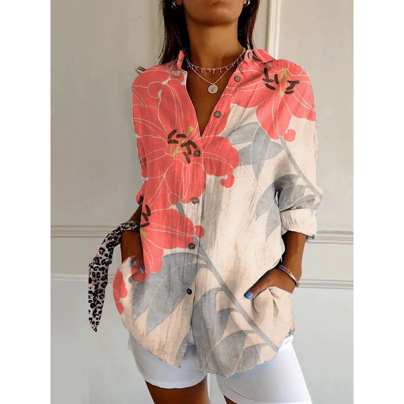 Verve Damen Sommer Neues Trendy Sieben-Ärmel Tiermuster Print 3D Shirt_voghion.com