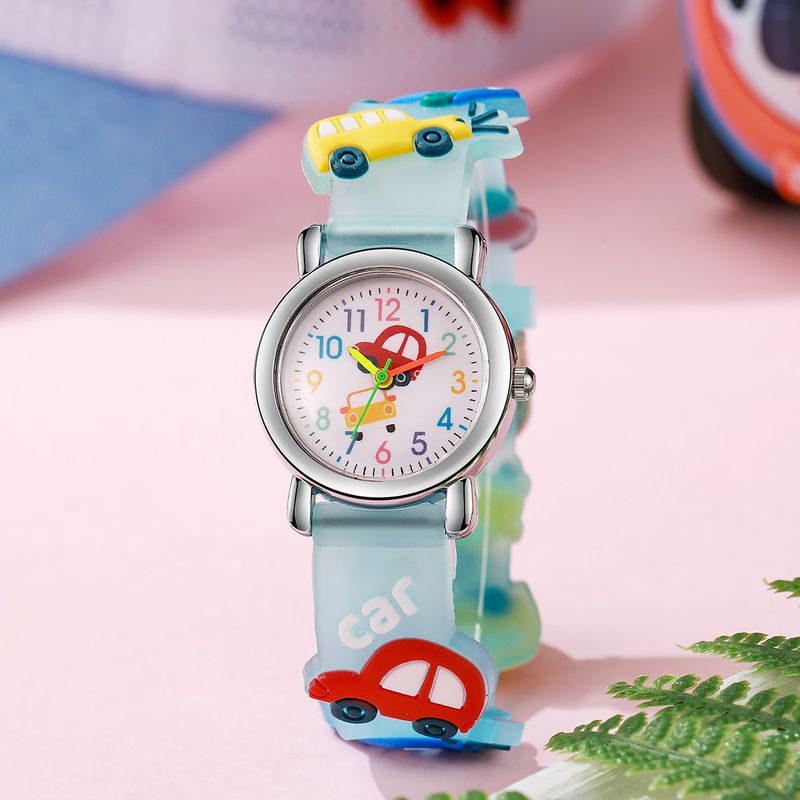 Children's Watches Cartoon Car Park Children's Watch Quartz Watch Foreign Trade Watch Promotion 1pcs/set_voghion.com