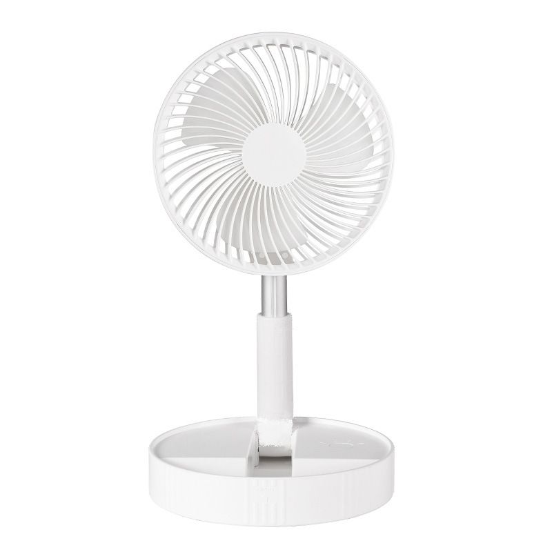 Telescopic USB Charging Folding Portable Mini Electric Dormitory Outdoor Activities Remote Control Fan_voghion.com