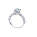 Anello in argento sterling per donna Nuovo classico anello con quattro griffe e diamanti Moissanite da 2 ct Anello con diamanti veri_voghion.com