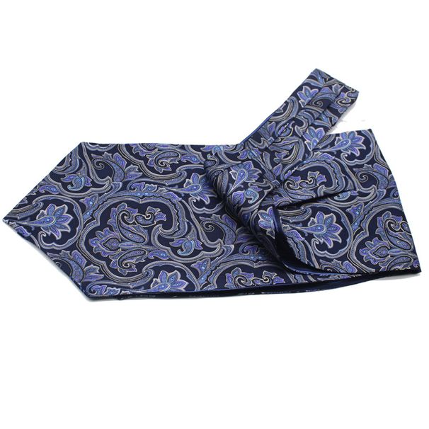 Fashion Paisley Suit Mulberry Silk Double-Sided Men's Printed Neck Scarf_voghion.com