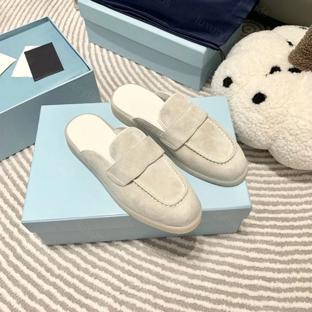 Suede British Style Slip-On Women's Internet Celebrity Pointed Toe Loafers Moccasins_voghion.com