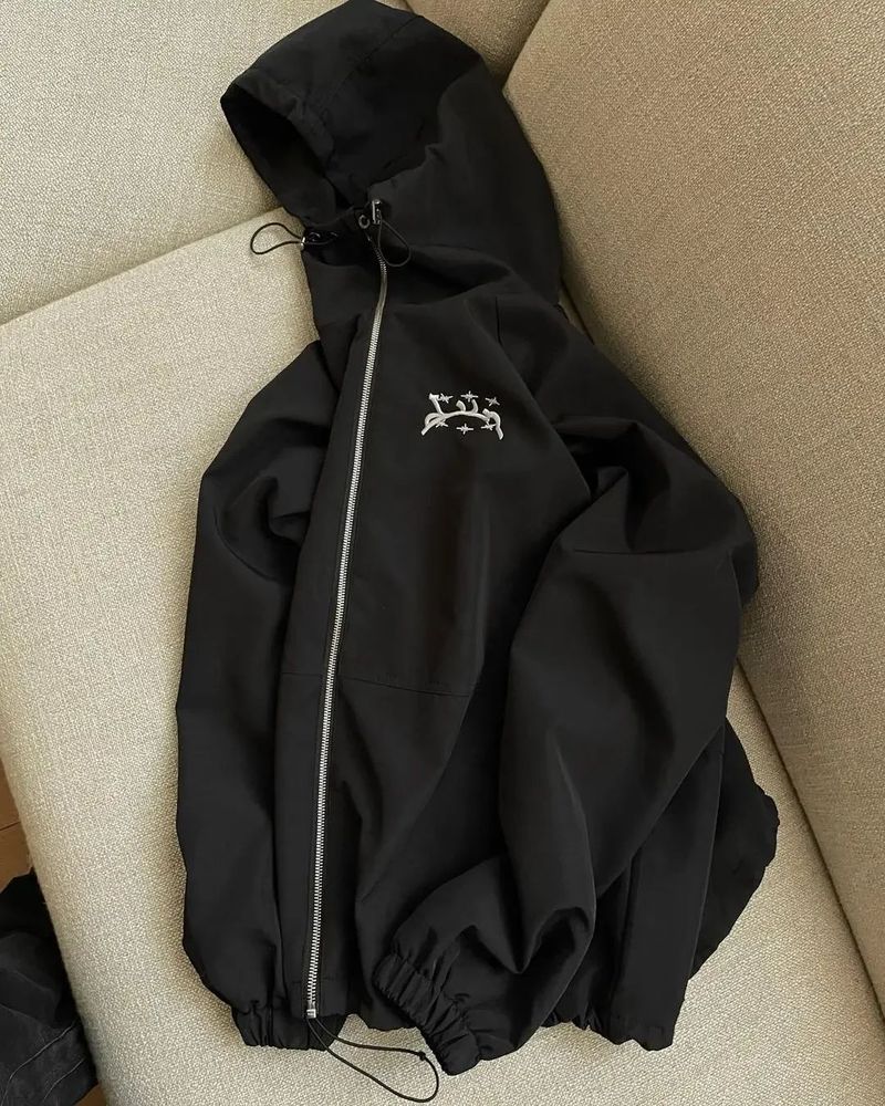 Men's Clothing Windbreaker color matching embroidery 2099 & archer0603 & windbreaker jacket zipper hoodie (in stock)_voghion.com