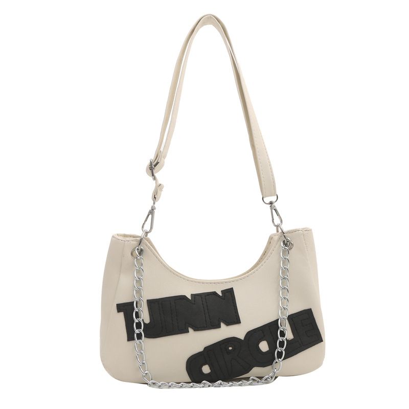 Texture ascellare per donna 2024 Nuova borsa a tracolla con lettera alla moda dal design trendy e occidentale_voghion.com