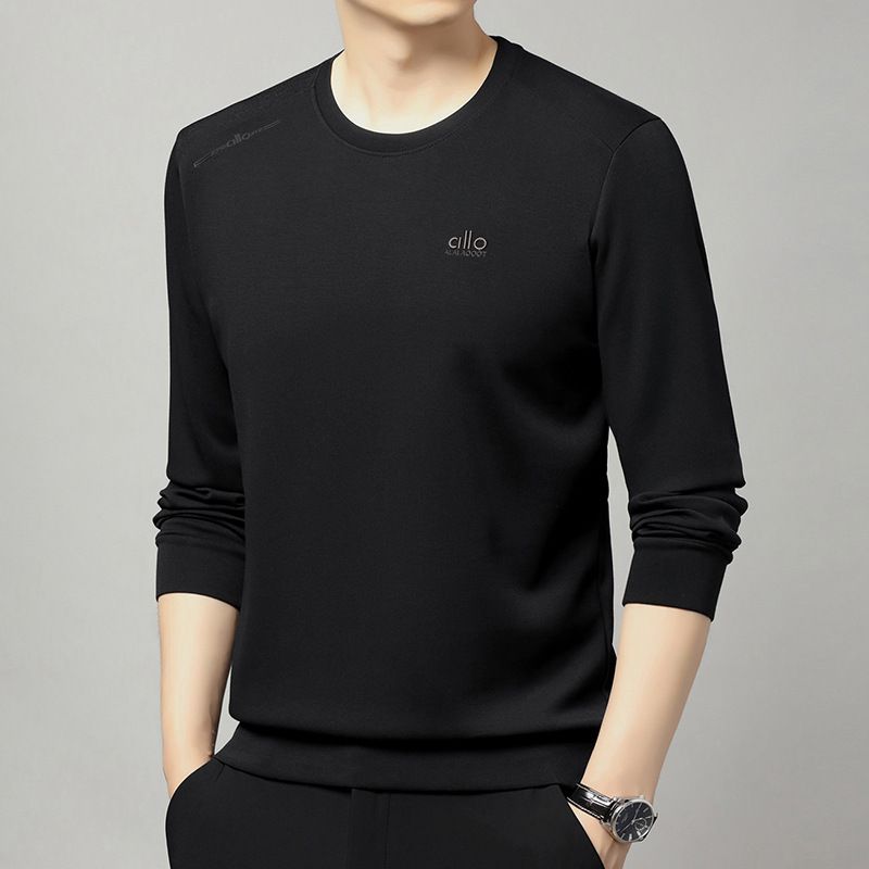 Maglietta casual a maniche lunghe da uomo, comodo strato di base termico, elegante pullover da indossare tutti i giorni, disponibile in diversi colori e taglie (M-4XL)_voghion.com