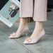 p9 Scarpe da damigella d'onore con tacco alto a punta con strass sottili da donna Temperamento da sposa Colore champagne Abito da sposa Scarpe da damigella d'onore_voghion.com