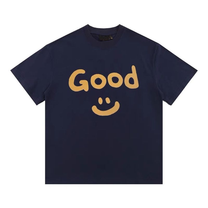 Vêtements pour hommes 2024 nouveau Drew à manches courtes marque de mode de niche Smiley American High Street été pur coton ample hommes et femmes couple t-shirt_voghion.com