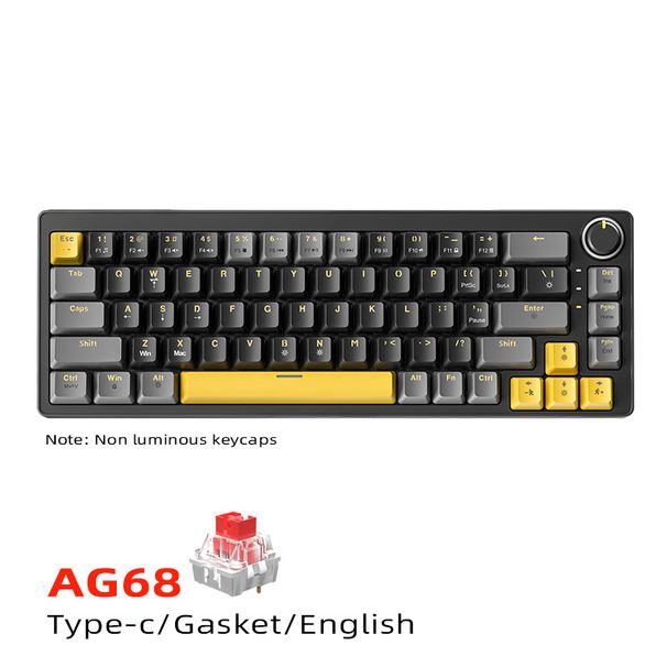 Clavier mécanique personnalisé Zifriend russe AG84, joint de connexion à chaud, clavier russe pour jeux et sports électroniques_voghion.com