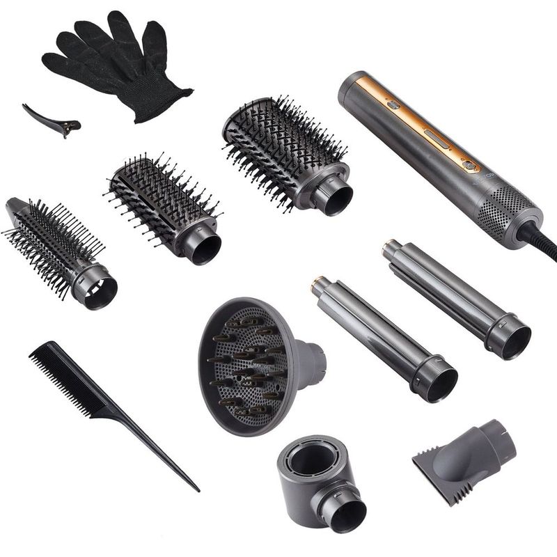 Hair Dryer Brush 7-in-1 Professional Multi Styler For Drying Volumizing_voghion.com