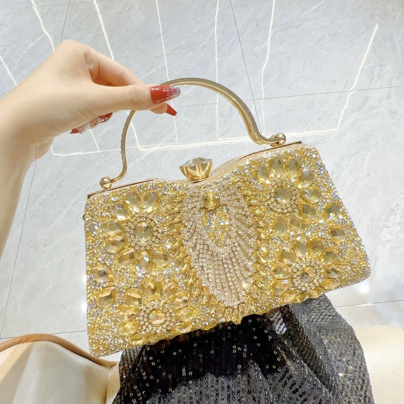 Nuova borsa da donna transfrontaliera con borsa da banchetto tempestata di diamanti, borsa da banchetto scintillante, abito da sera, borsa a tracolla monospalla_voghion.com