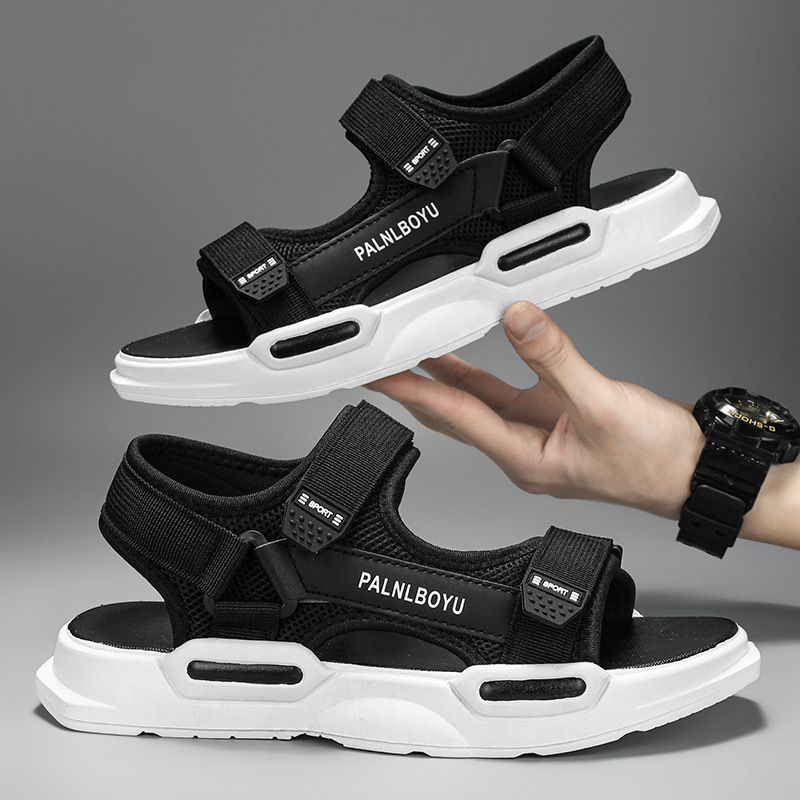 Sandals 2025 Summer Beach Shoes Men's Casual Driving Soft Bottom Non-slip Slippers Fashionable Versatile Daily_voghion.com