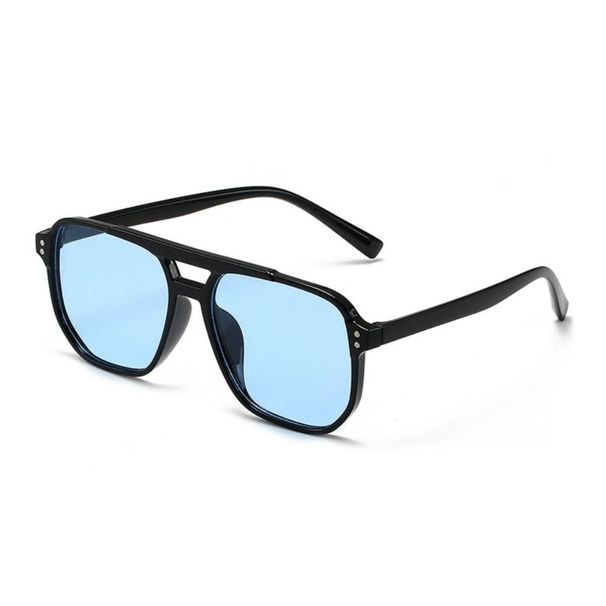 2025 Punk Sunglasses With Square Frame, Anti UV Beach Eye Protection, Black Shades, Glasses, Travel Accessories, Retro Sunglasses For Ladies And Men_voghion.com