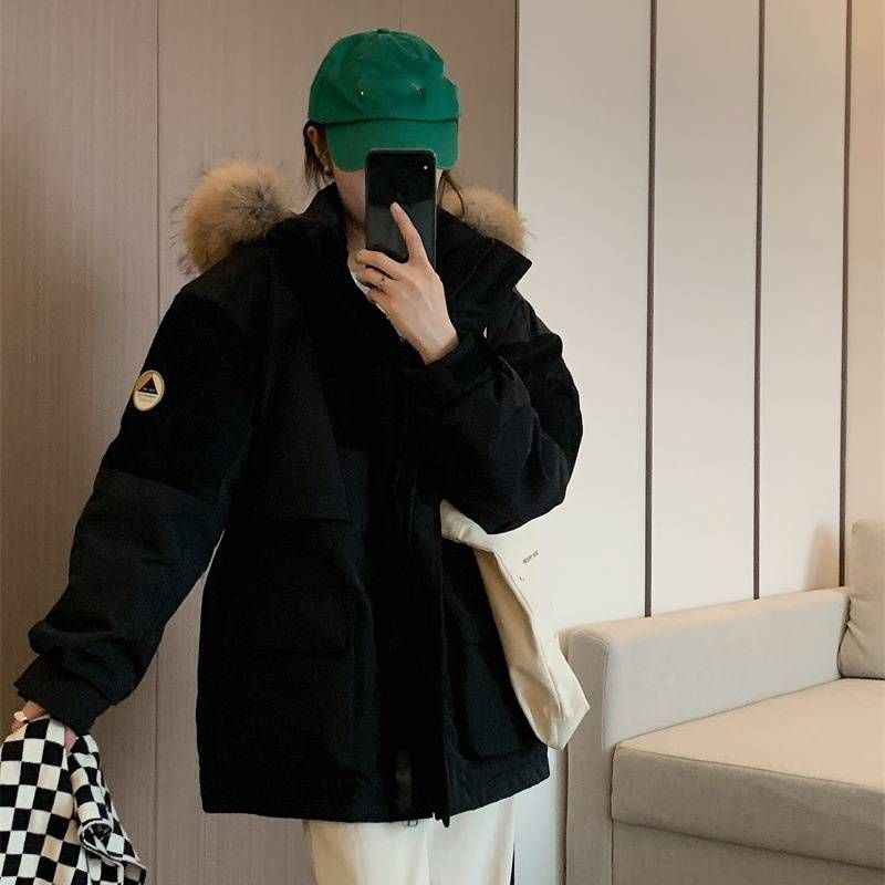 Women's Clothing White duck down workwear down jacket_voghion.com