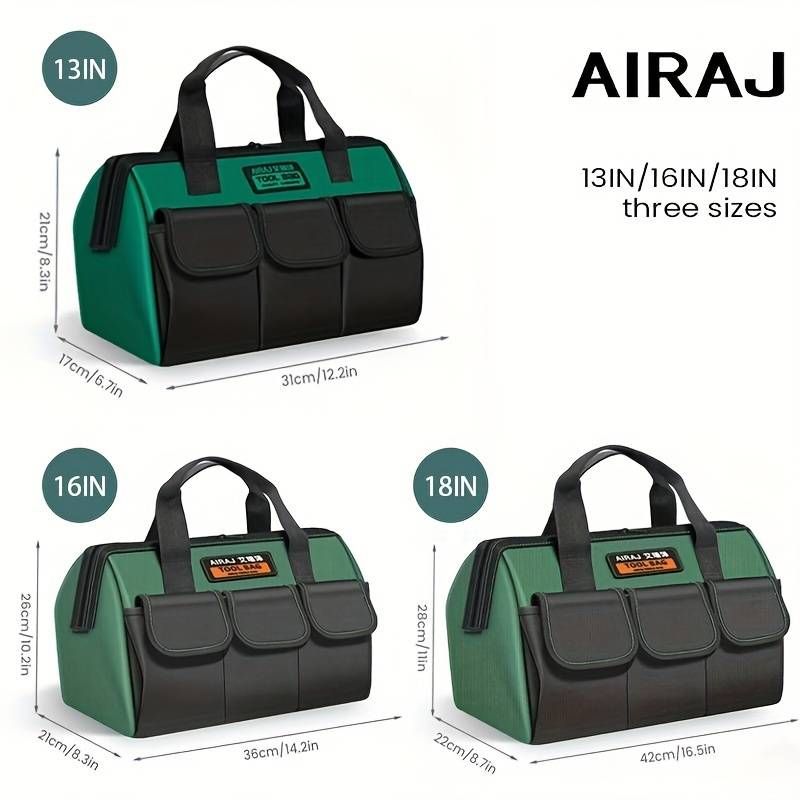 AIRAJ 3PCS Extra Durable Tool Bag For Easy Access - With Multiple Inside Pockets Perfect For Hand Tools Storage Need_voghion.com