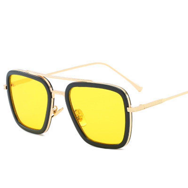 XinWq Tony Stark Spider Man Fashion Sunglasses Anti-UV Driving Travel Men Glasses_voghion.com