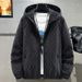 Light luxury clothing, fat spring men's casual jacket, hooded loose fitting large top trend Men_voghion.com