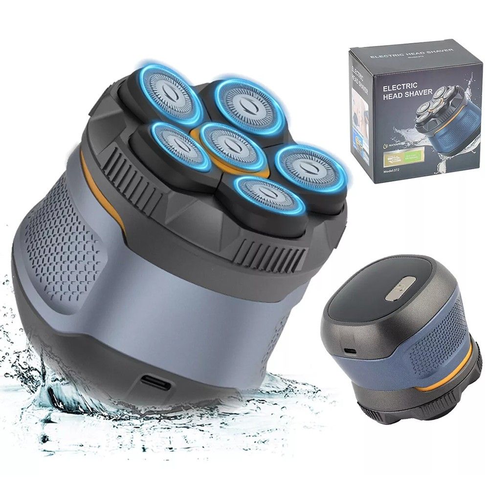 Rasoir électrique à 7/8/9 têtes pour hommes, rasoir pour barbe chauve, crâne, tondeuse, épilateur_voghion.com