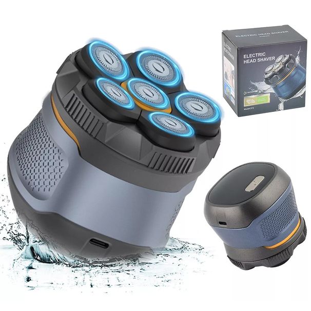 Rasoir électrique à 7/8/9 têtes pour hommes, rasoir pour barbe chauve, crâne, tondeuse, épilateur_voghion.com