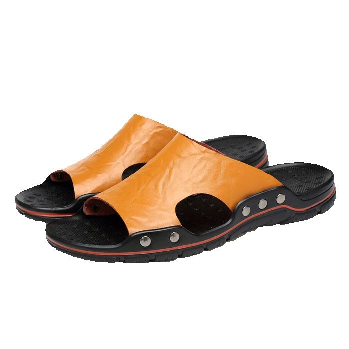 Sandali da spiaggia casual estivi leggeri da uomo Sandali slip on da esterno per interni comodi_voghion.com