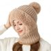 Strickmütze, Schal und Maske für Damen – warme Wintermütze mit Fleecefutter und Nackenwärmer für kaltes Wetter_voghion.com