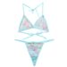 Women Sexy Lingerie Set Flower Bra Thong 2 Pieces Soft Mesh See-through Strap Transparente Underwear Body Suit Bikini_voghion.com