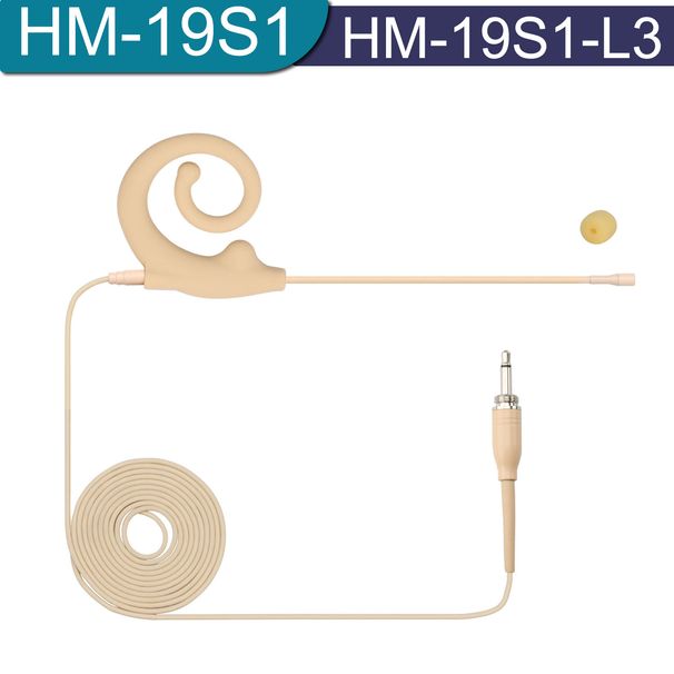 FREE .5mm Single Ear Hook Microphone Adjust Angle Headworn Mic For Bodypack Transmitter Skin Omni Directional_voghion.com