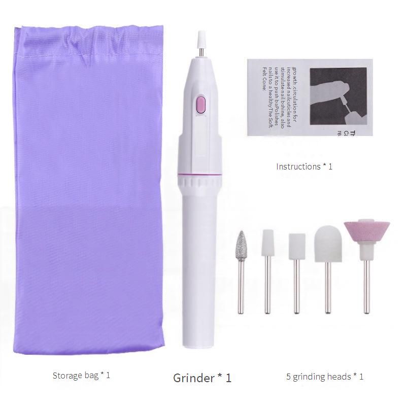 Nail Drill Accessories & Bits Nail Art Electric Grinder Mini Nail Art Written Test Nail Grinder Delivery 5 Nail Grinding Heads Nail Grinder_voghion.com