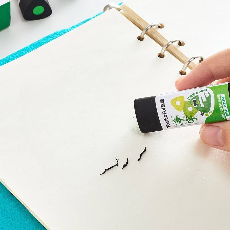 ​Triangular Eraser Set - 6 Pack PVC 4B Smudge-Free Erasers For School, Office & Art, Non-Toxic & Lint-Free​_voghion.com