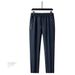 Men's Stretch Casual Jogger Pants - Lightweight Cotton Blend, Elastic Waist, Straight Leg, Solid Color For Spring & Fall_voghion.com