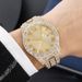 Elegant Quartz Watch - Round Alloy Case, Hip-hop Design, Suitable For Casual Or Formal Wear, Watch For Men And Women_voghion.com