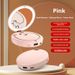 Set regalo 3 in 1 in stile vintage: specchio per il trucco a LED, power bank da 6000 mAh e scaldamani regolabile con ricarica USB - illuminazione bifacciale_voghion.com