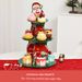 Festive 3-Tier Paper Cake Stand – Halloween & Christmas Themed Dessert Display For Parties, Home Decor_voghion.com