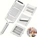 Affettatrice, grattugia e trituratore per verdure in acciaio inossidabile 4 in 1 per patate, frutta e cucina, facile da lavare, per uso domestico._voghion.com